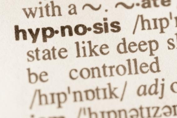 Photo of the word "hypnosis" in a dictionary