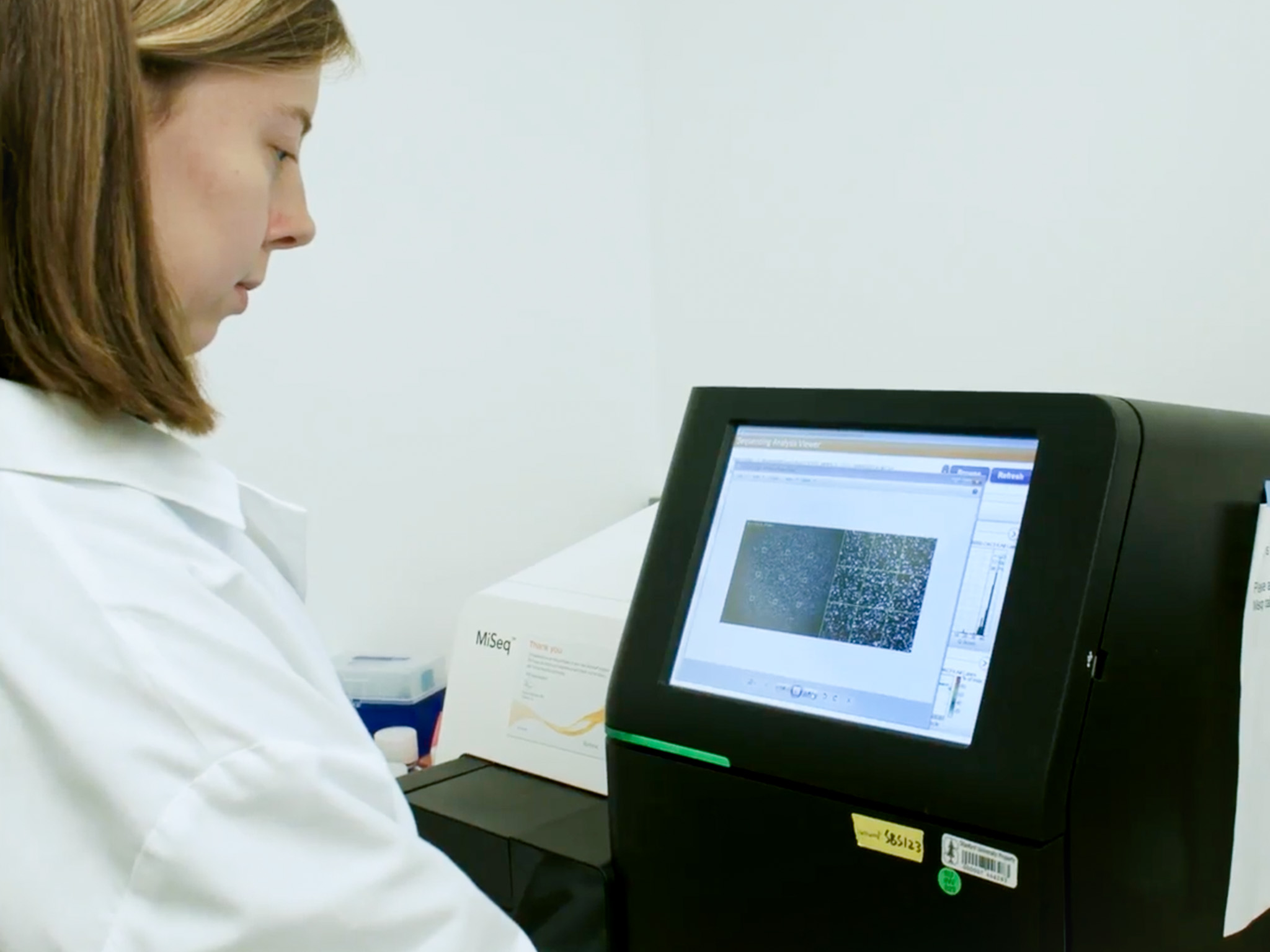 Julia Belk of the Jaiswal Lab. Image by Devin Powel. 