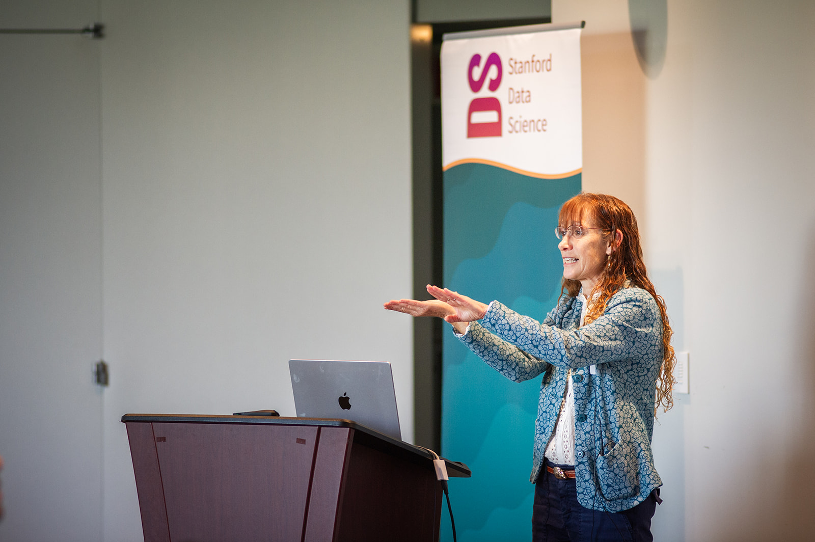 Kalanit Grill-Spector speaks at the Center for Neural Data Science Symposium