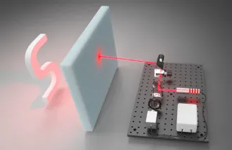 reflective letter “S"