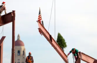 A steel beam “tops”