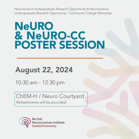 Graphic featuring the event date, time, and location of the NeURO & NeURO-CC poster session. 