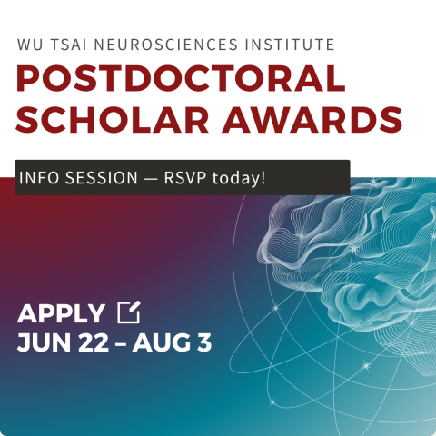 Wu Tsai Neuro Postdoc Scholar Awards png info session image 2026