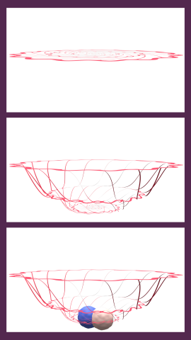 3d rendering of of a flat kirigami electrode array expanding into 3-d "cradle" to support and study the development of human brain organoids and assembloids