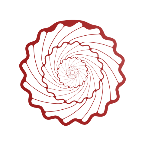 frontal view of the mesh in x-y plane