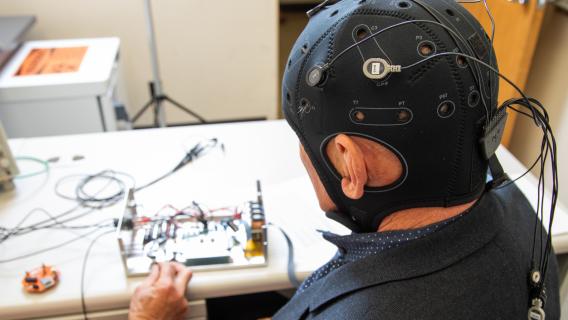 Image of EEG on a patient from a May 2018 study