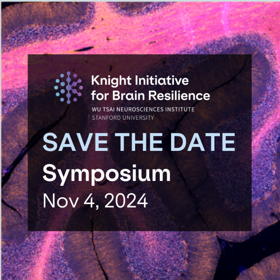 Knight Initiative for Brain Resilience, Save the date, symposium, November 4, 2024