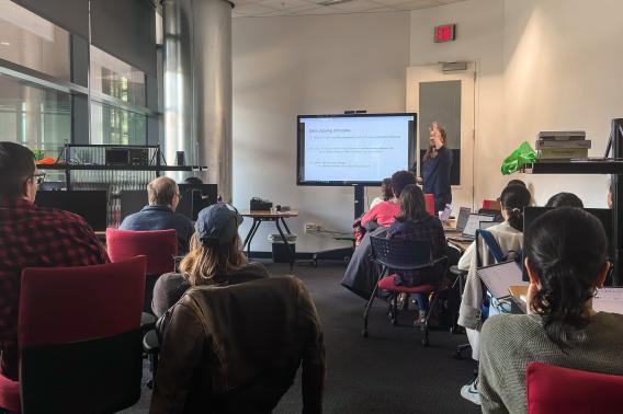 Bryce Grier leads a Data Best Practices Workshop.
