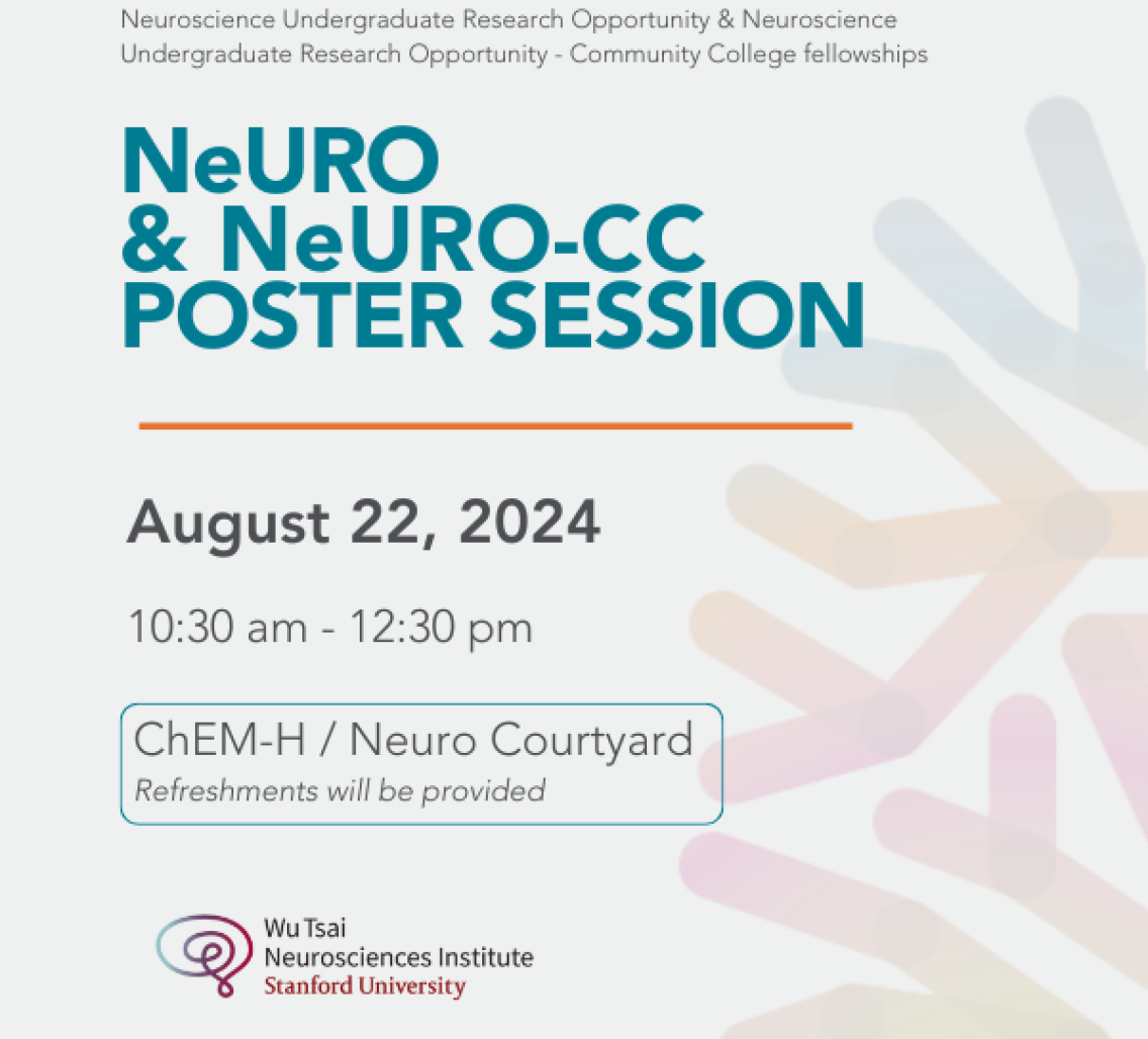 Graphic featuring the event date, time, and location of the NeURO & NeURO-CC poster session. 